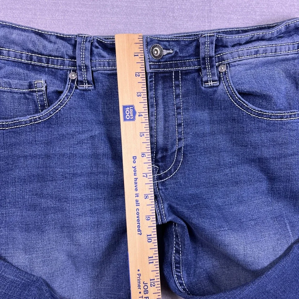 TK Axel Men Slim Boot Cut Jeans Blue‎ Denim Size 34x30 Stretch RN138823
